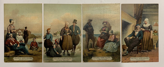 Lot of Four Holland Foreign Vintage Postcards