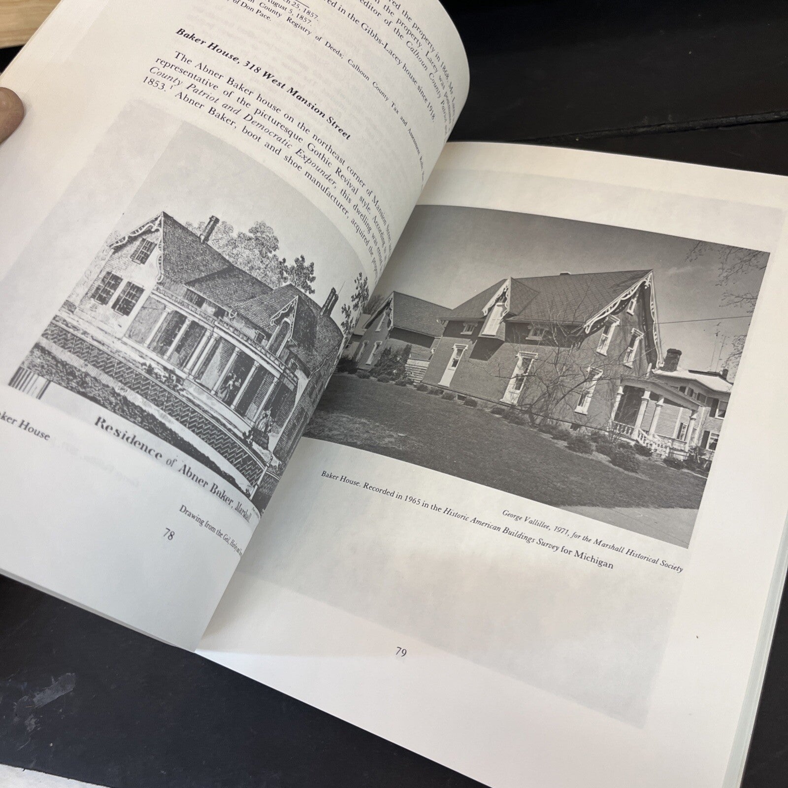 Nineteenth Century Homes of Marshall Michigan by Mabel Skjelver - 1971, Signed