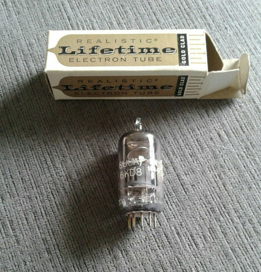 Vintage Realistic Lifetime 6U8A 6KD8 Electron Vacuum Audio Radio Television Tube