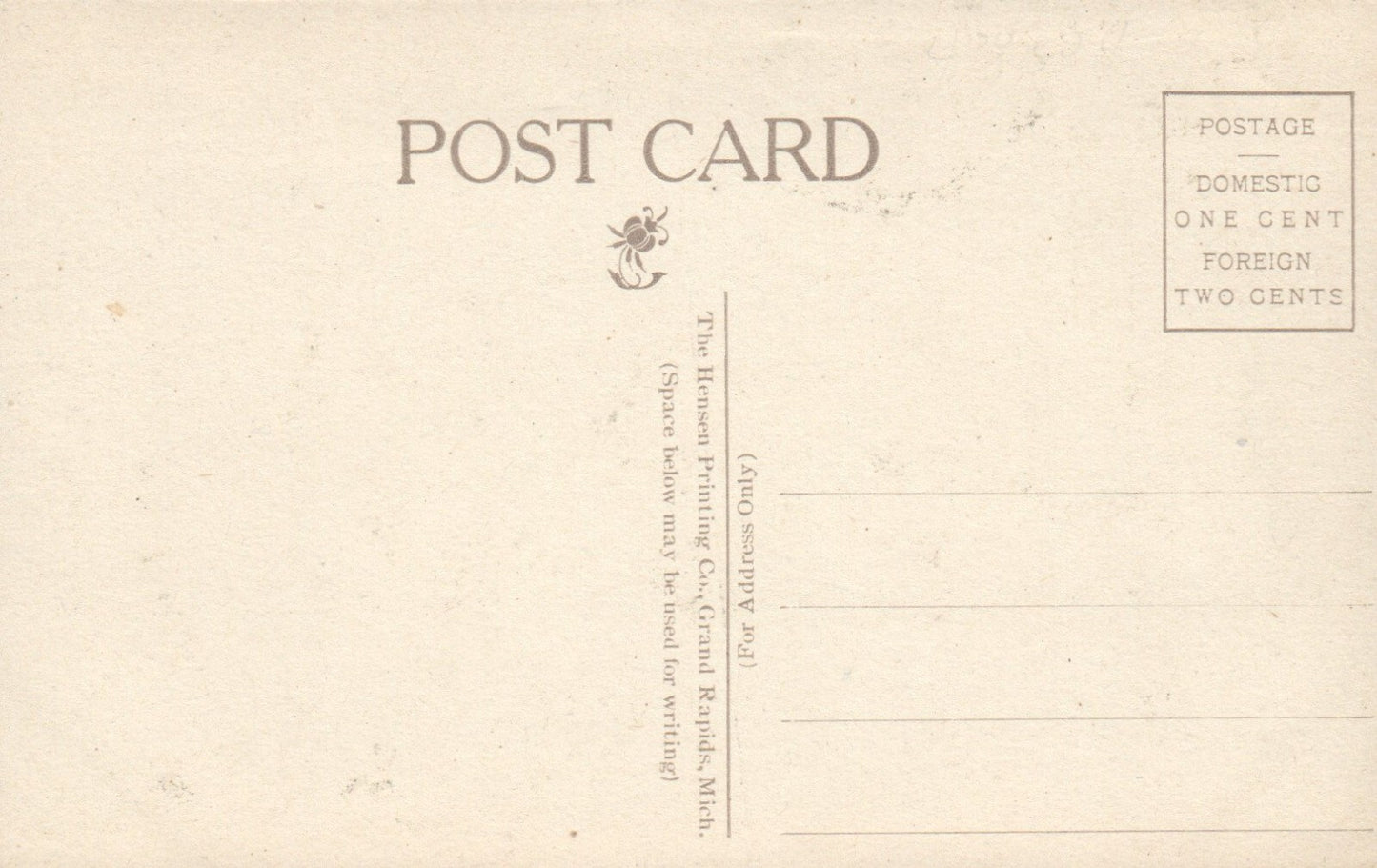 P.M. Depot in Belding Mi Mich Michigan Postcard