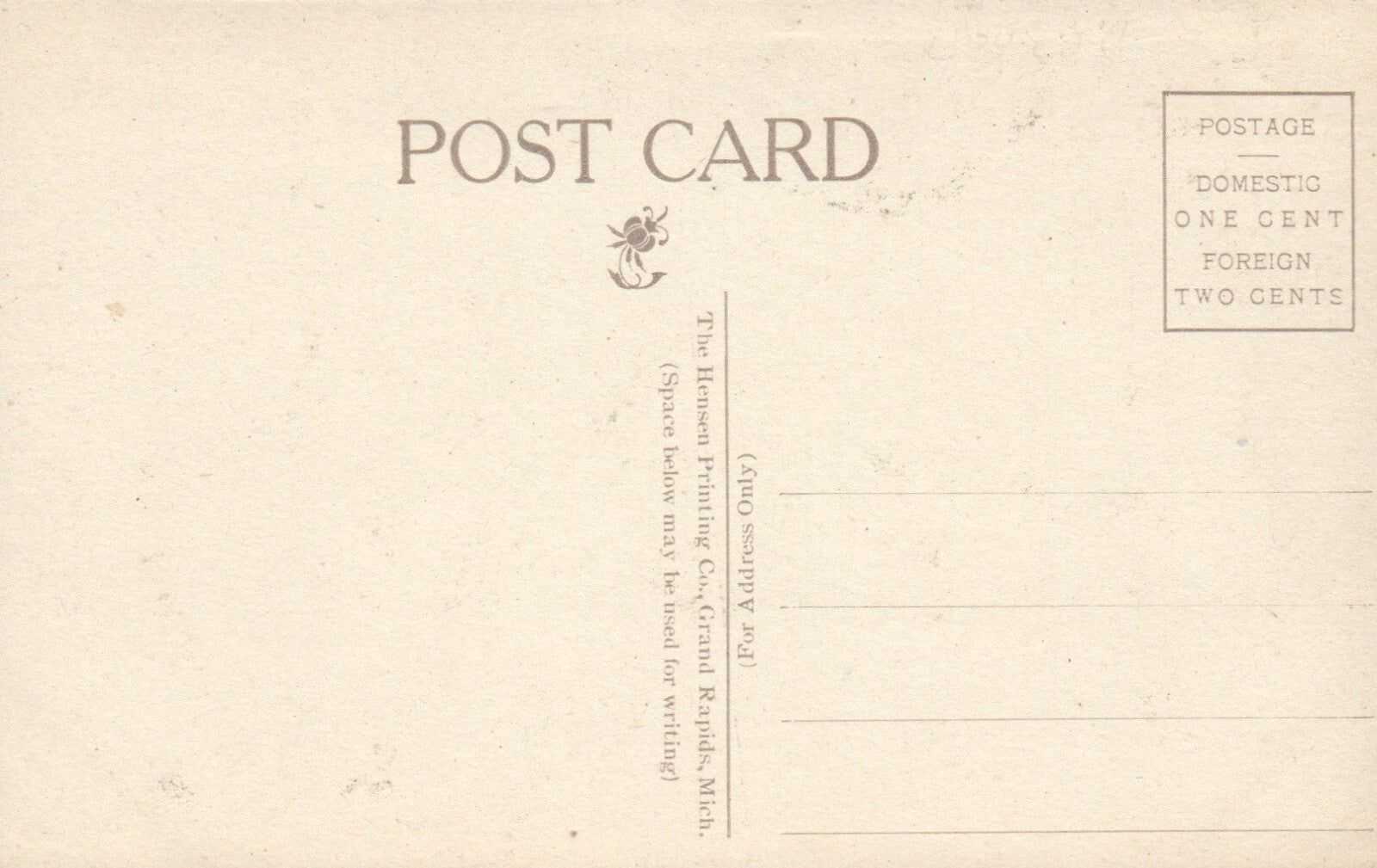 P.M. Depot in Belding Mi Mich Michigan Postcard