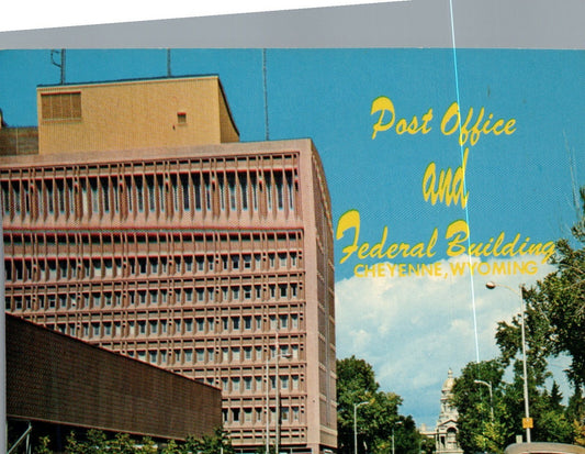 Post Office and Federal Building Cheyenne   Wyoming WY Postcard