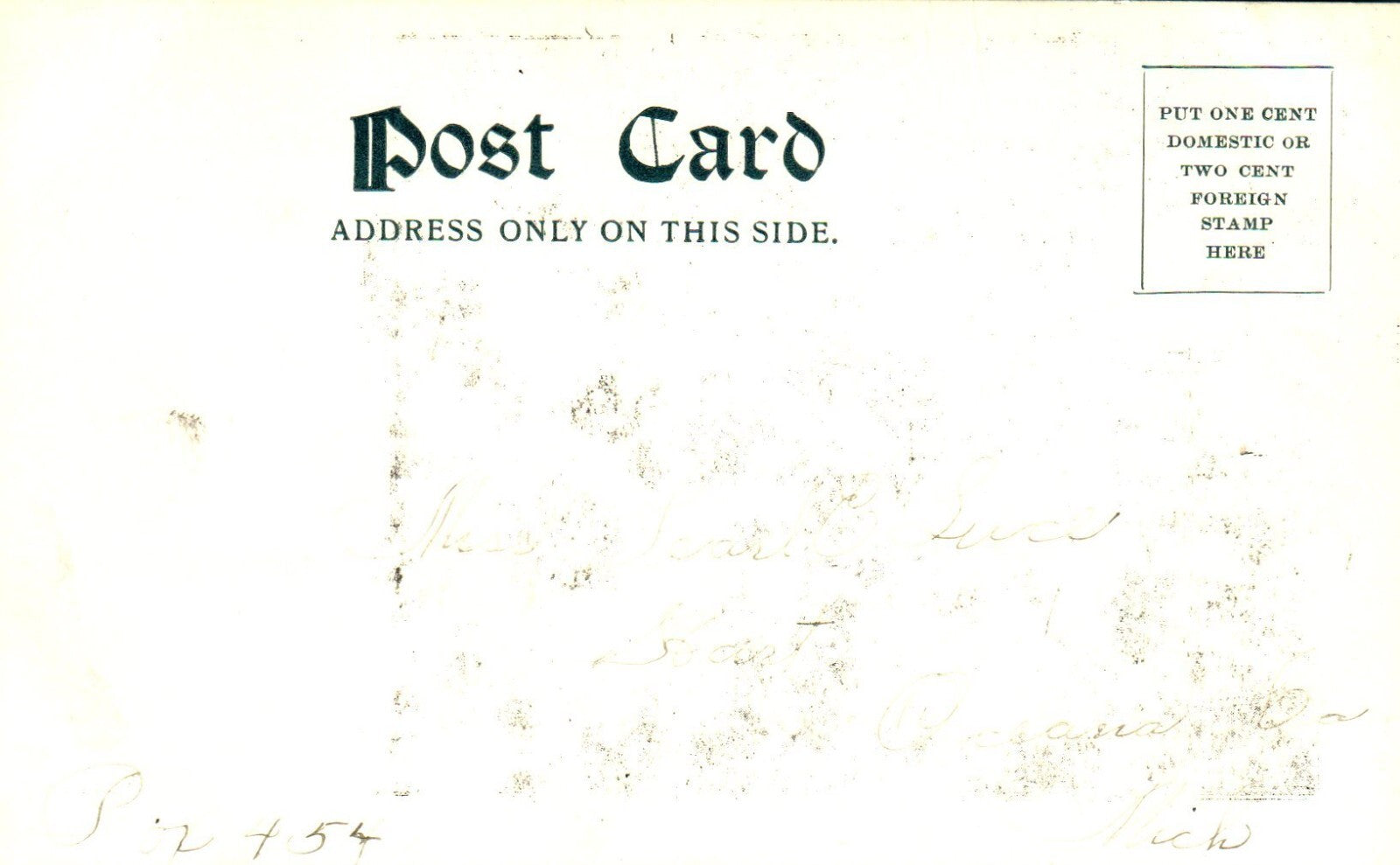 Early pre-1970 State Street Hart Michigan MI Postcard