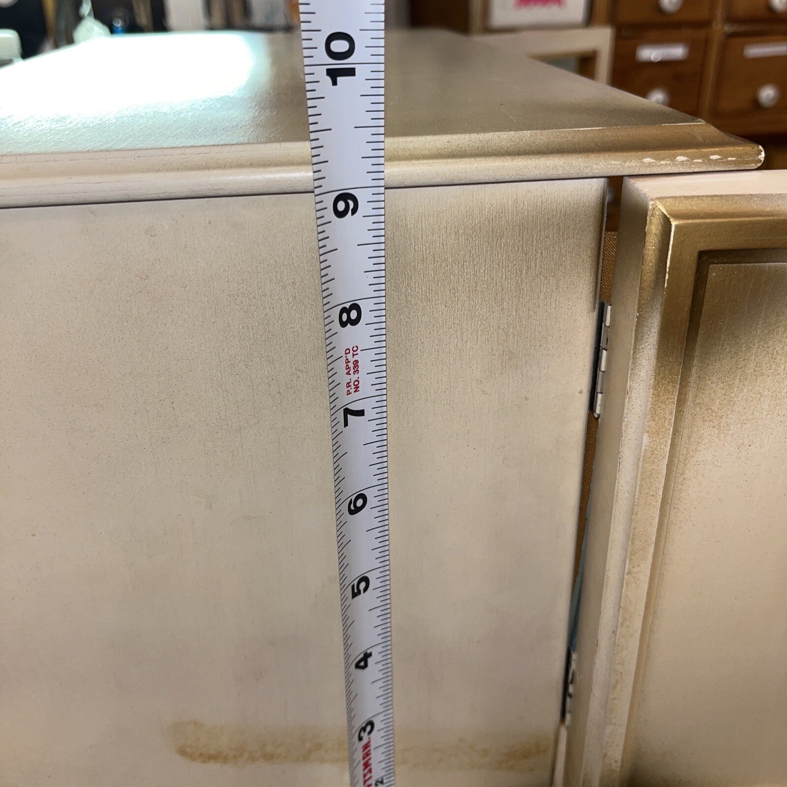 RARE VTG Gold Hollywood Regency Style Mirrors,4 Drawer Velvet lined Jewelry Box