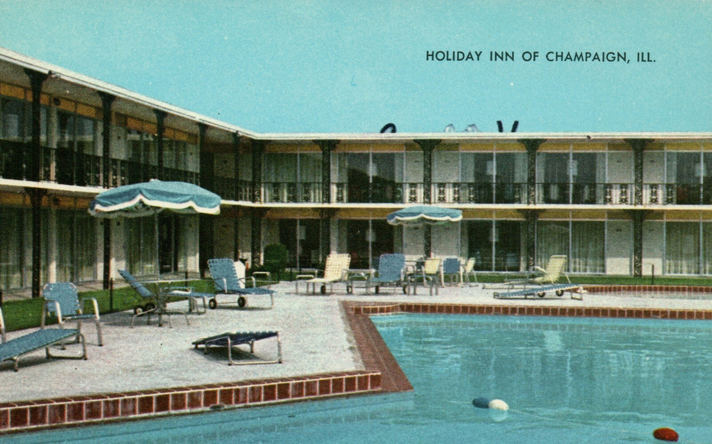 Holiday Inn Motel Champaign Urbana Junction Interstate 74 Illinois IL  Postcard