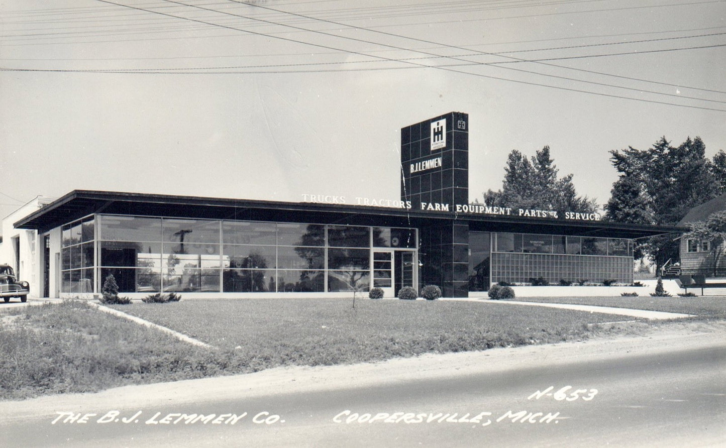 Real Photo The BJ Lemmen Co in Coopersville MI Michigan Postcard