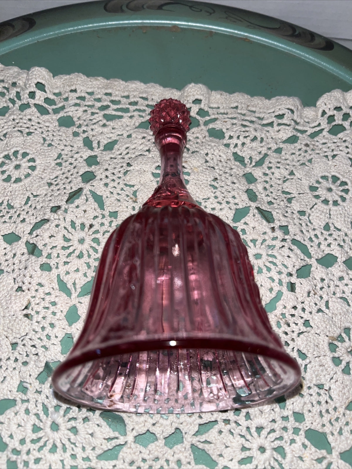 Vintage Fenton  Beautiful Pink Glass Bell