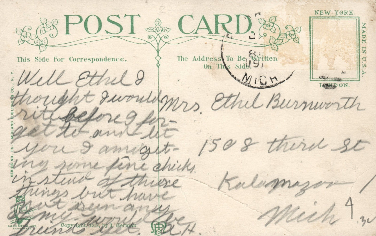 The First One I Landed Giant Fish On Dock Animal Postcard Fishing