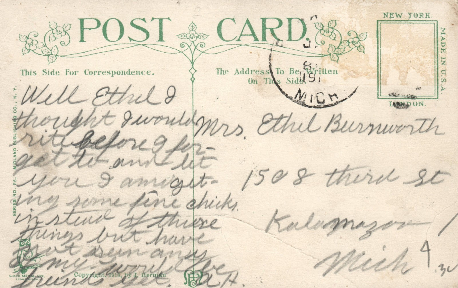 The First One I Landed Giant Fish On Dock Animal Postcard Fishing