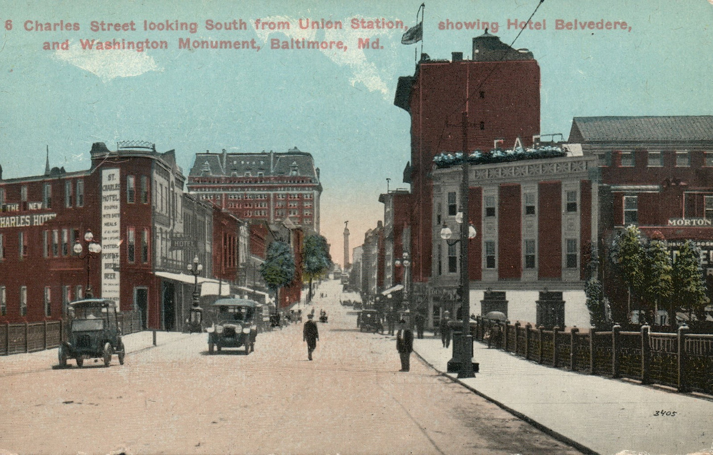 8 Charles Street Looking S From Union Station Hotel Belvedere  MD Maryland 
