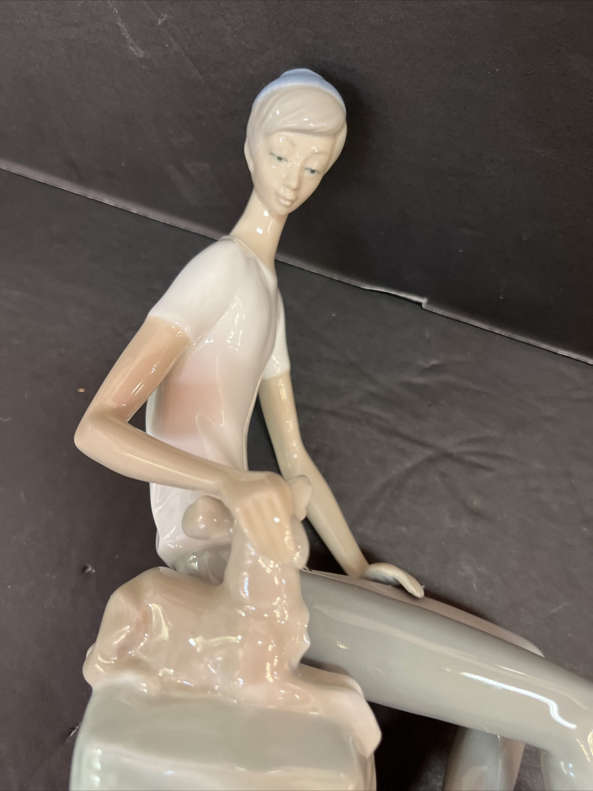 Vintage LLADRO NAO BOY with DOG  