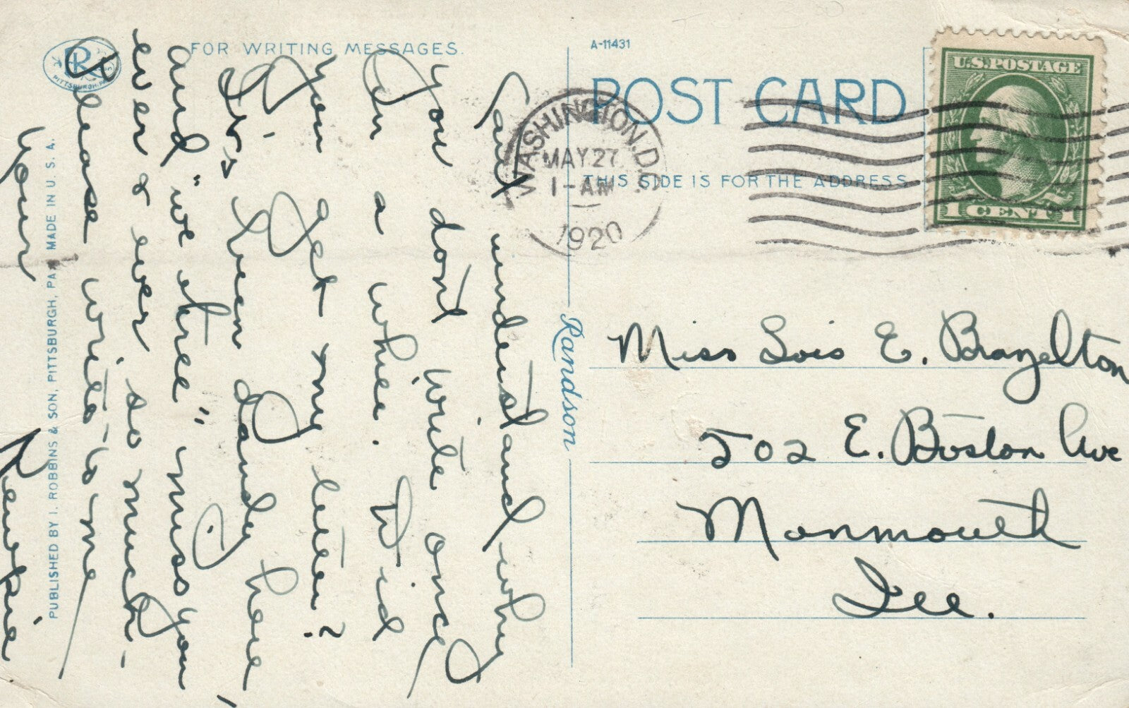 Three States West Virginia Ohio Kentucky Scene OH Ohio Postcard