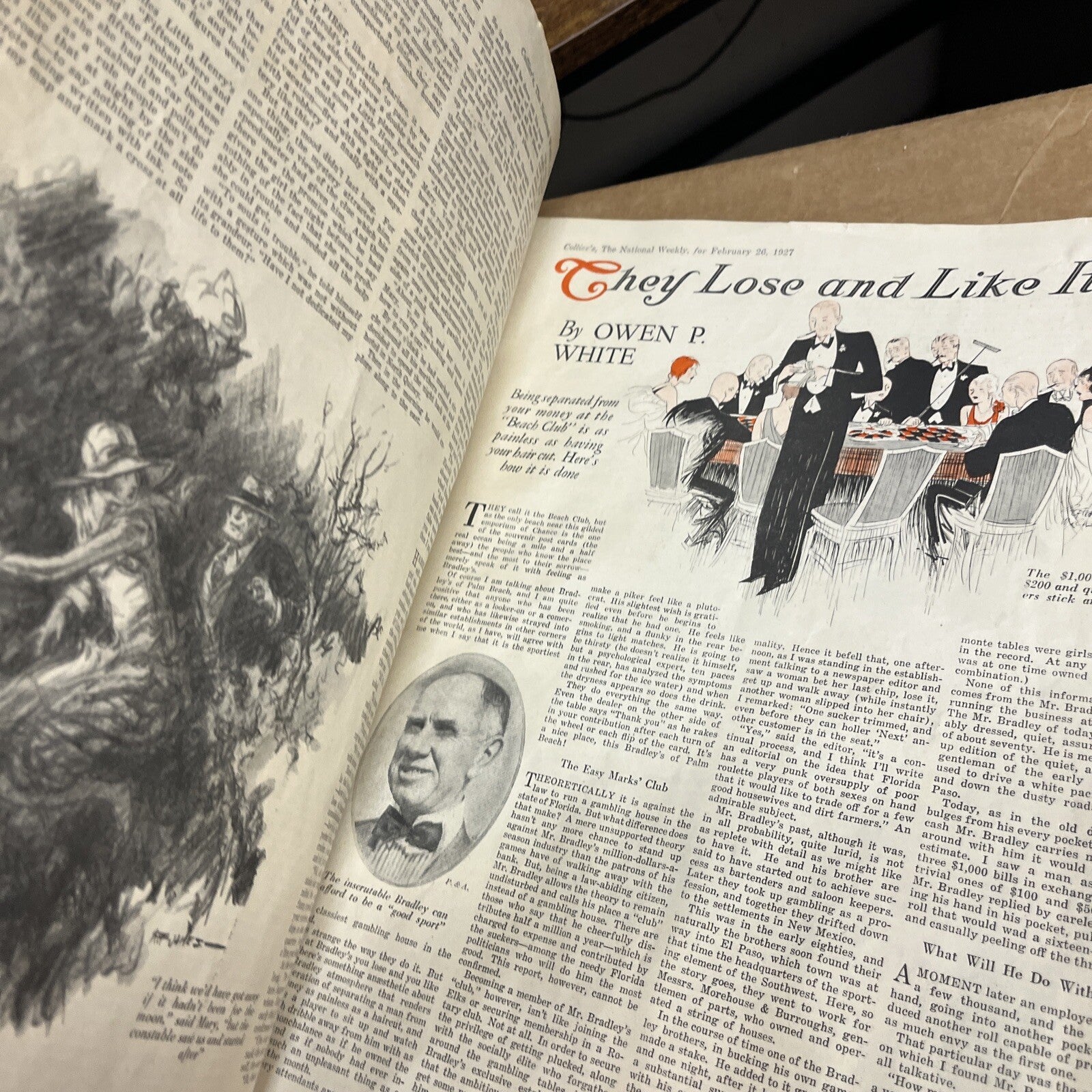 1927 FEBRUARY 26 COLLIER'S MAGAZINE - NICE ILLUSTRATED COVER - L 4402