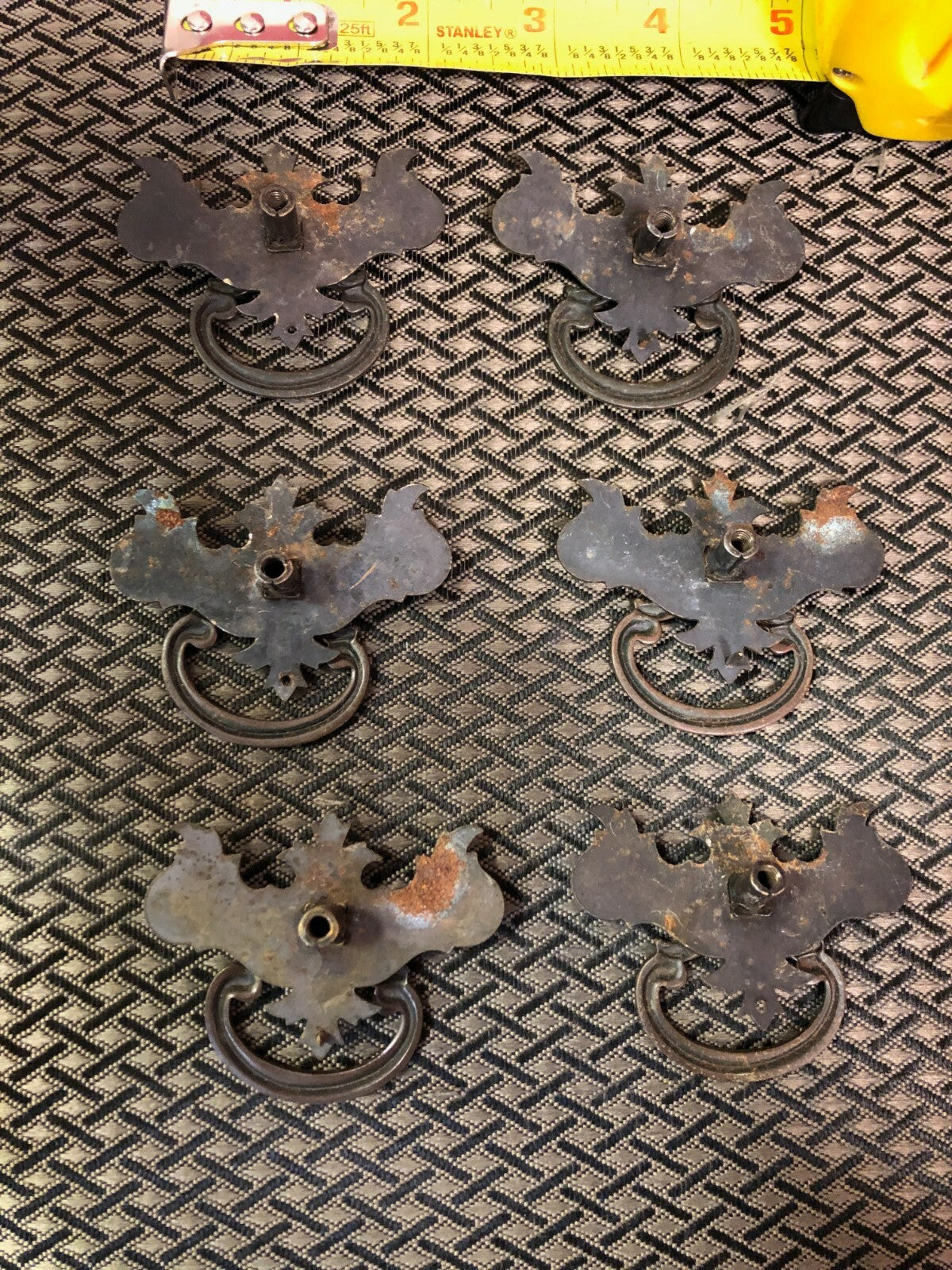 Lot of 6 vintage drawer pulls Hardware Dresser