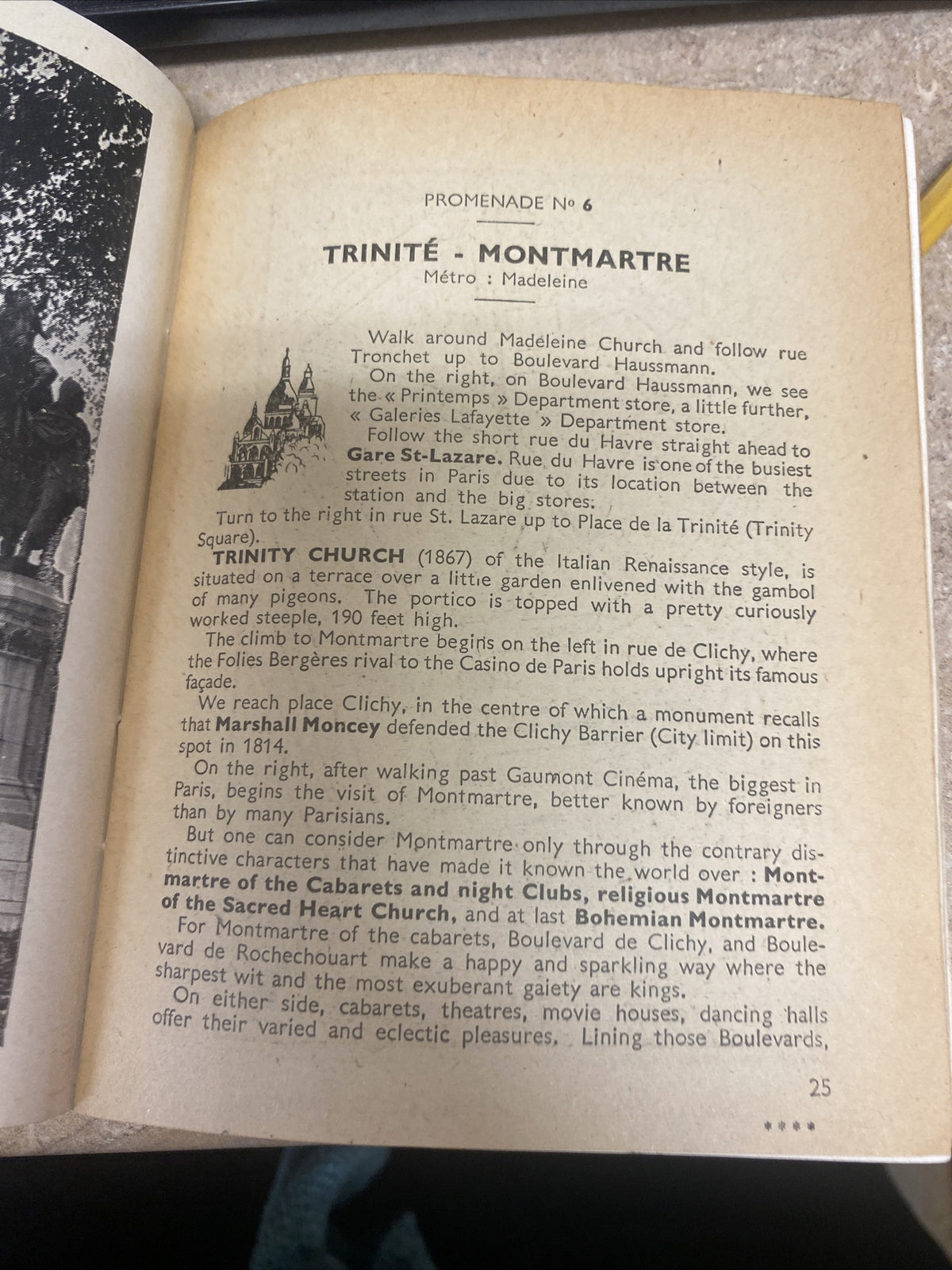 Guide Book To Visit Paris And Environs By Car, By The Subway On Foot, 1950, Vtg
