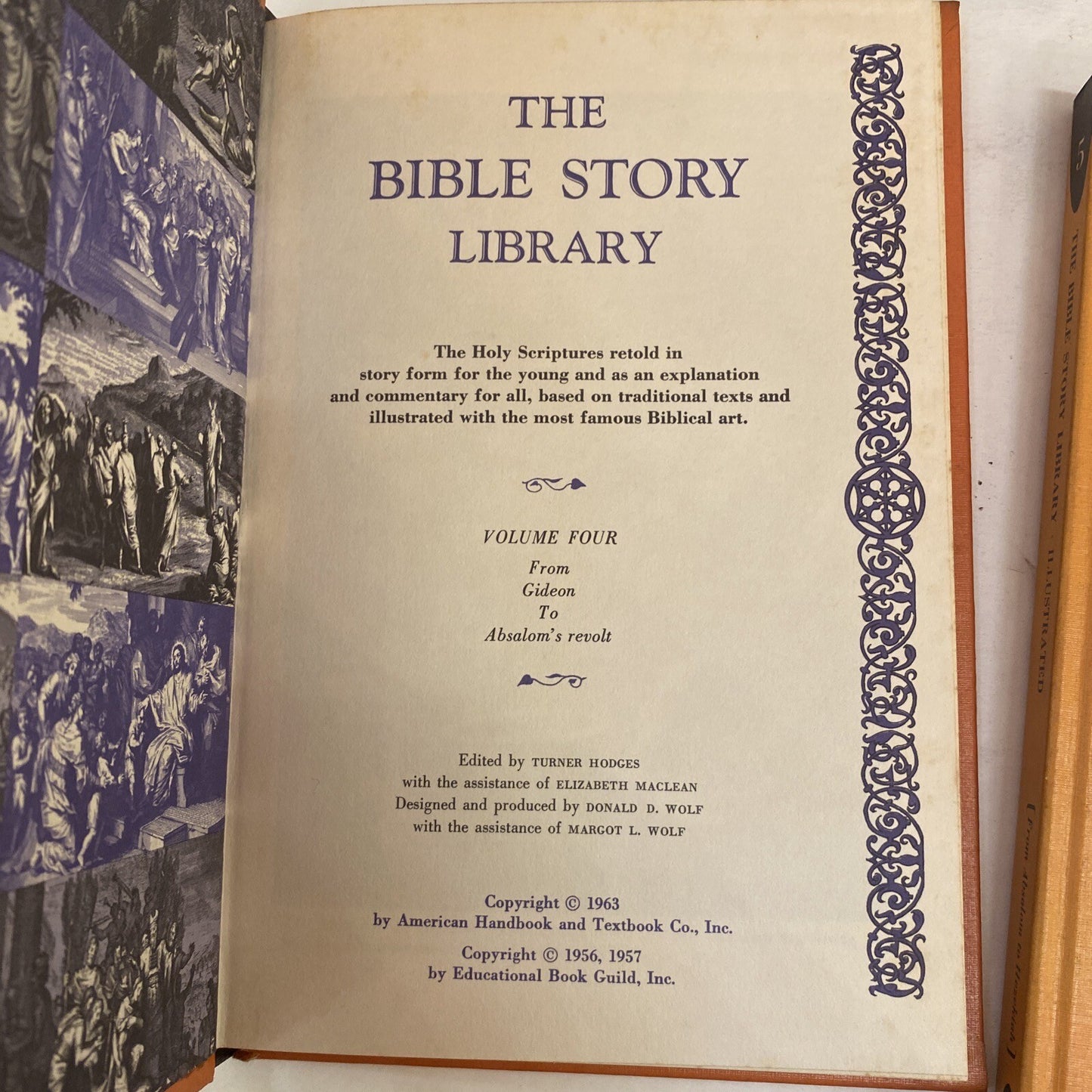 Vintage 1963 The Bible Story Library Illustrated 7 books