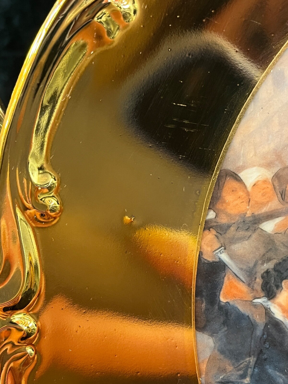 Set of 3 Vintage J.K. Bavaria Gold Trimmed Plates