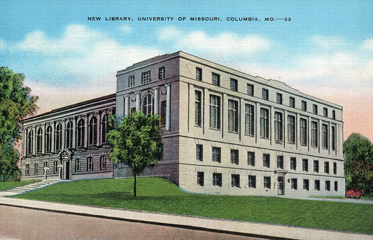 New Library University of Missouri Columbia MO Postcard #33