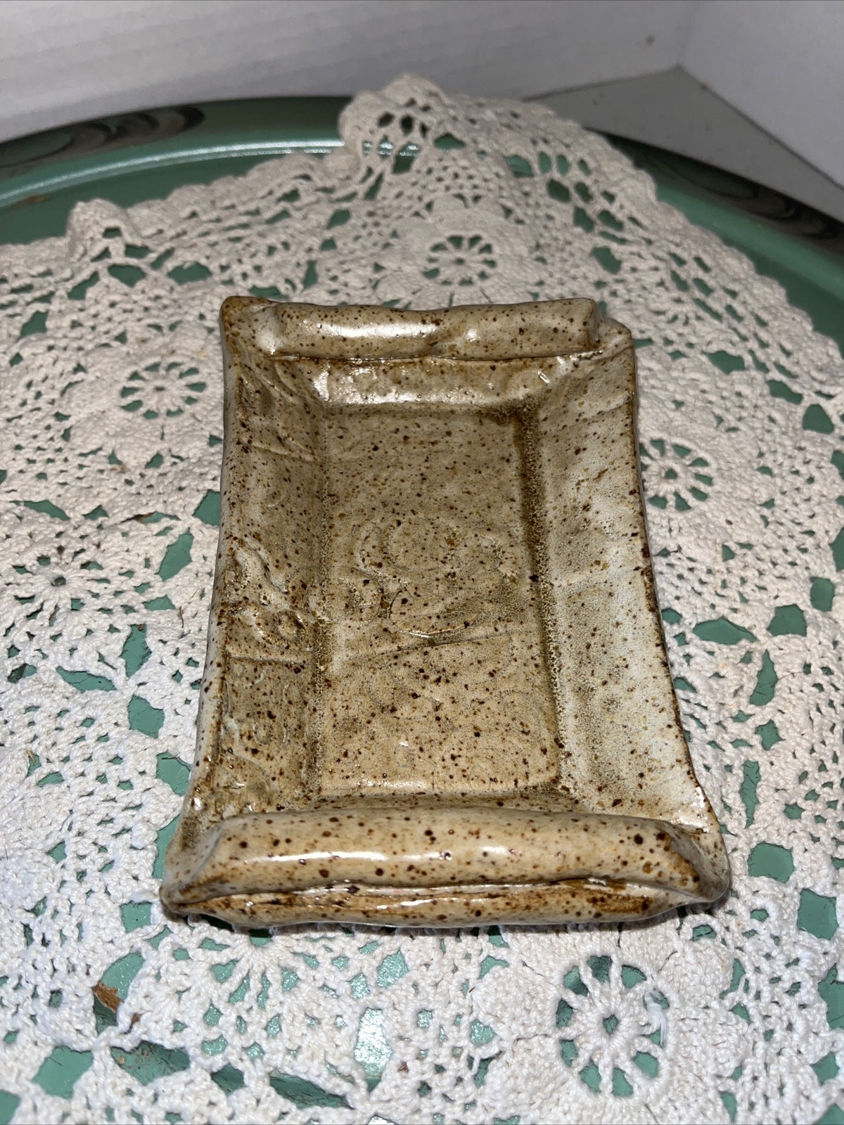 Studio Art Pottery Trinket Dish / Soap Dish  USA Made