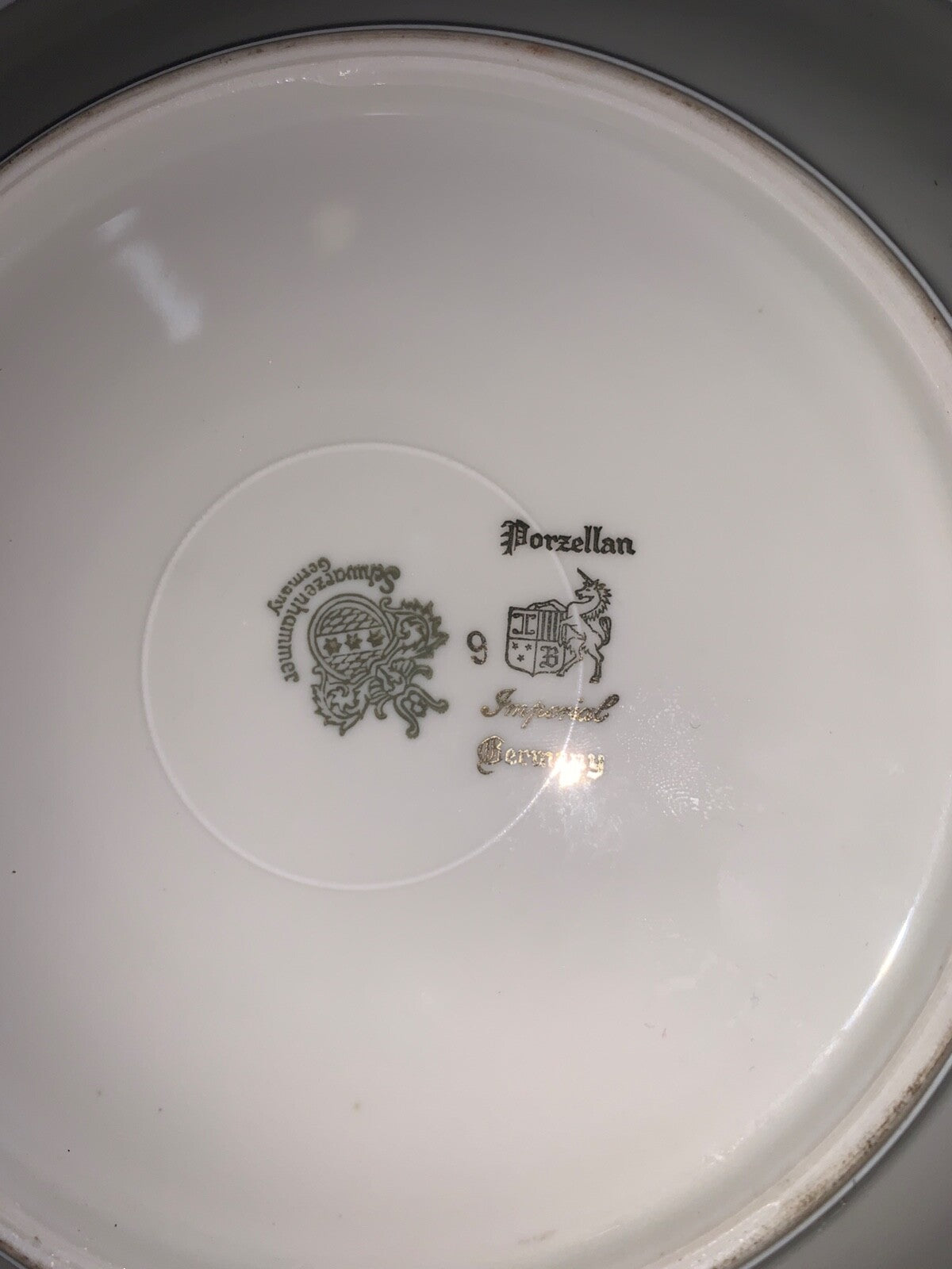 8in Porcelain German Pheasant Bird Plate Schwarzenhammer Germany Vintage Plate