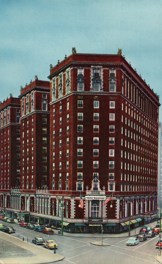 Hotel Syracuse Largest Hotel Central New York Vintage Postcard