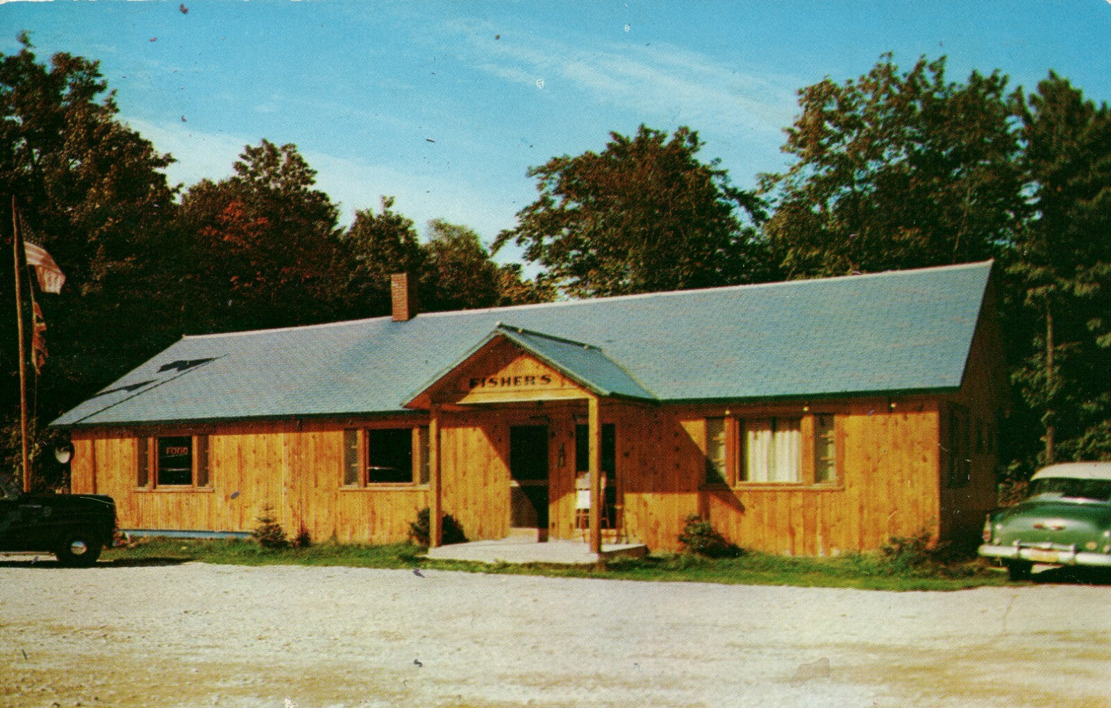 Fisher's Bar and Restaurant Brevort Michigan Mich MI Postcard