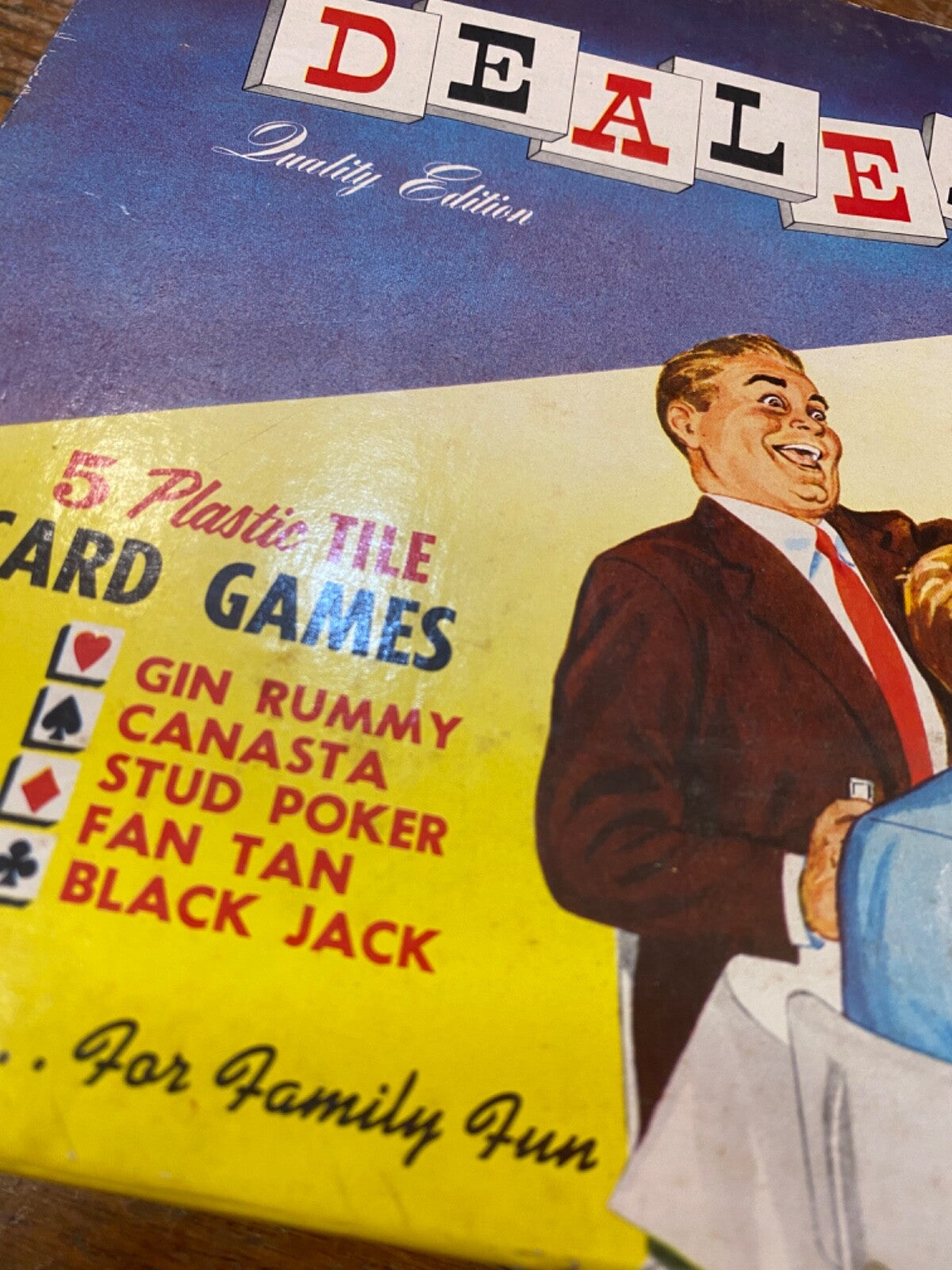 Vintage Dealers Choice Board Card Game 1954 Instructions Transogram