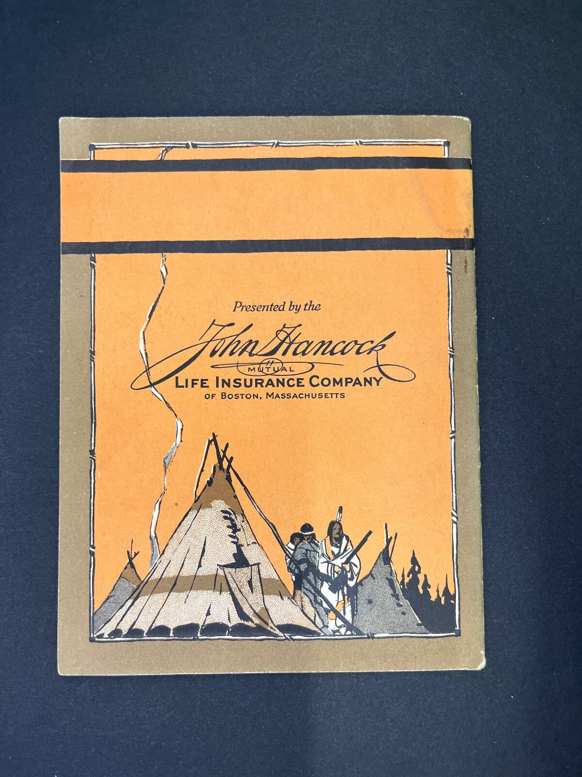 Vintage  "The American Indian" John Hancock Life Insurance Ad Book