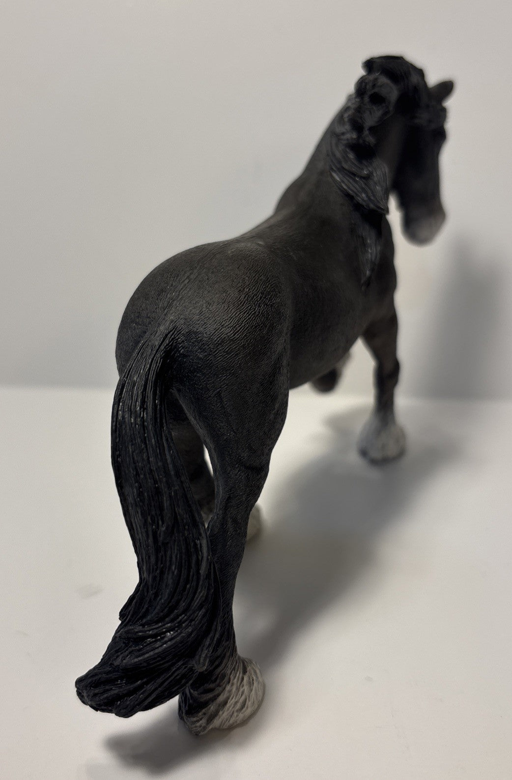2012  Schleich Shire Draft Black Stallion Horse Toy Retired