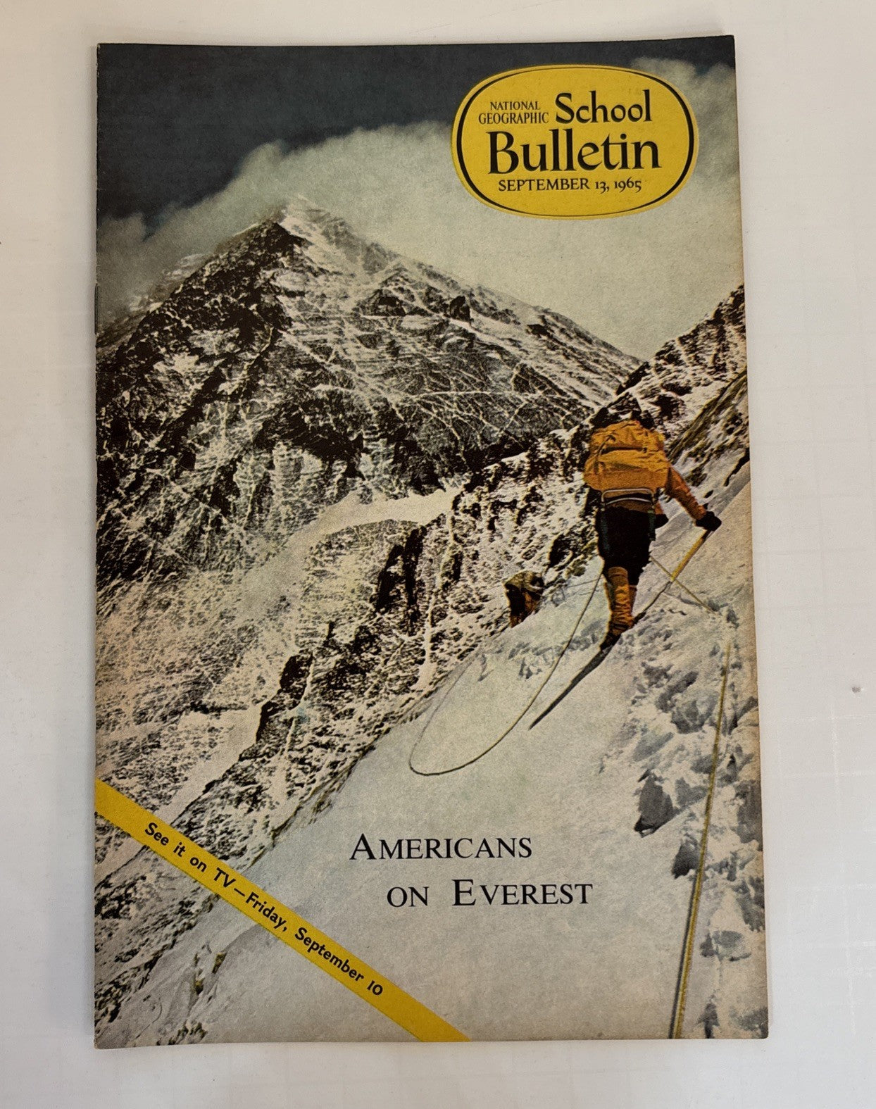 National Geographic School Bulletins Feb-May & Sept 1965 Lot of 5