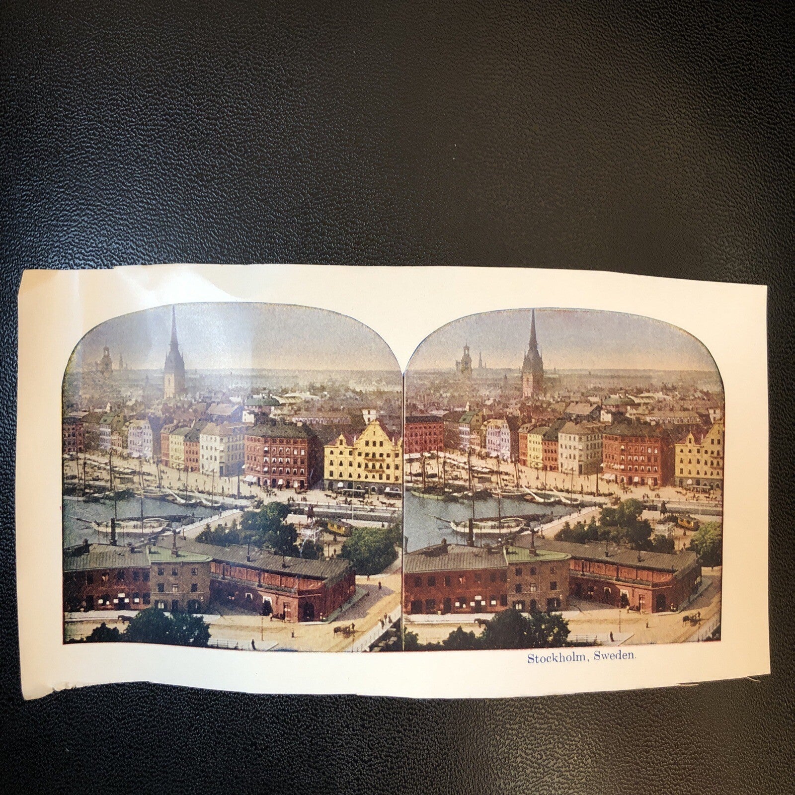RARE Stereoview Paper Cards Stockholm Sweden
