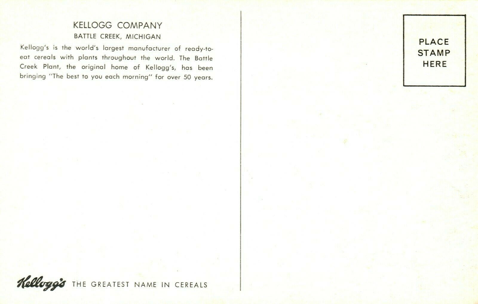 The best to you Kellogg Company Battle Creek Michigan Yogi Bear Dumbo & More!