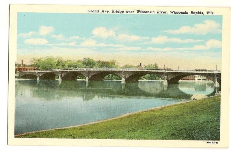 Grand Ave Bridge Wisconsin River Rapids WI Wisc