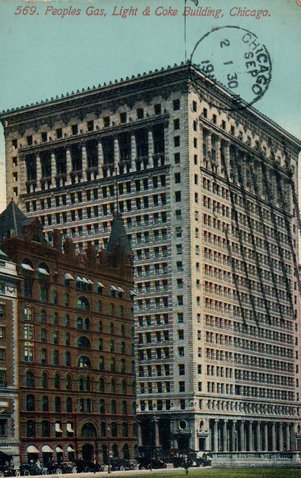 569 Peoples gas Light and Coke Building Chicago Illinois IL Postcard