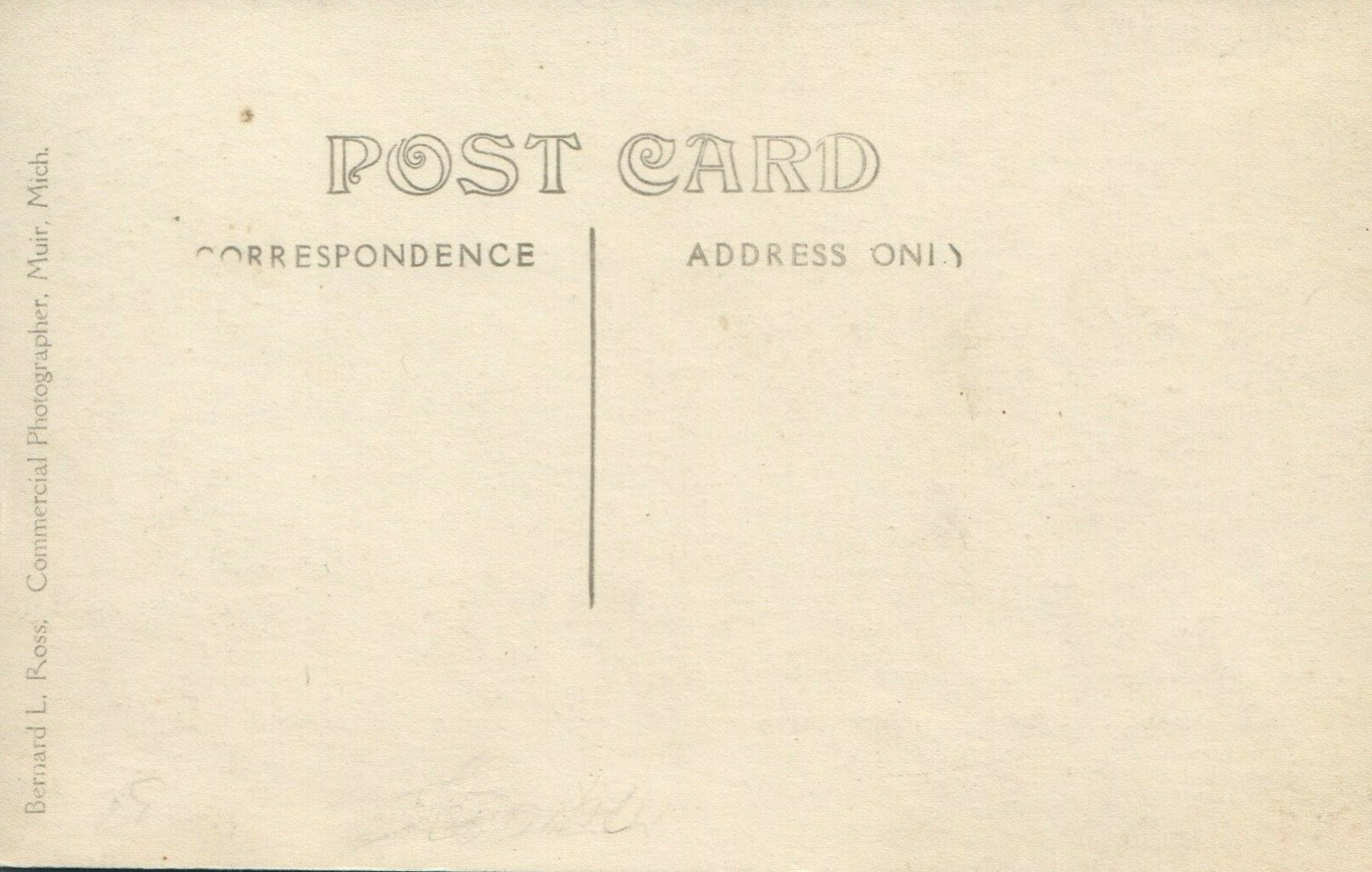 Real Photo Liberty St Bridge Lyons Street Horse and Buggy Michigan MI Postcard