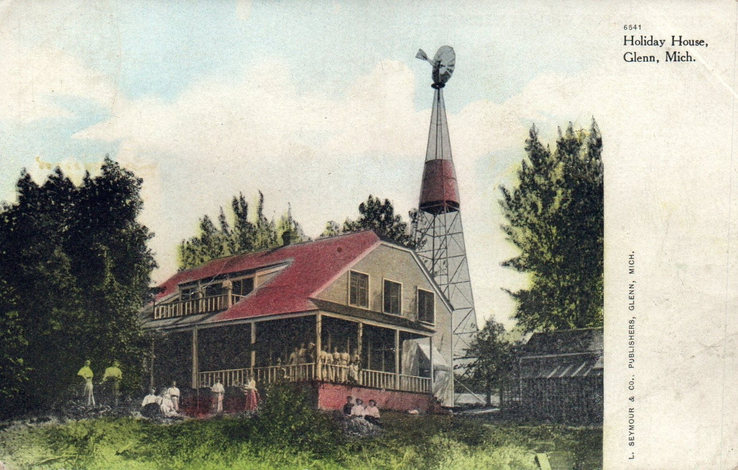 Holiday House in Glenn Michigan Mich MI Postcard