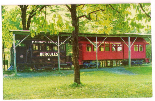 Hercules 4 Train Mammoth Cave National Park Kentucky KY Railroad Postcard