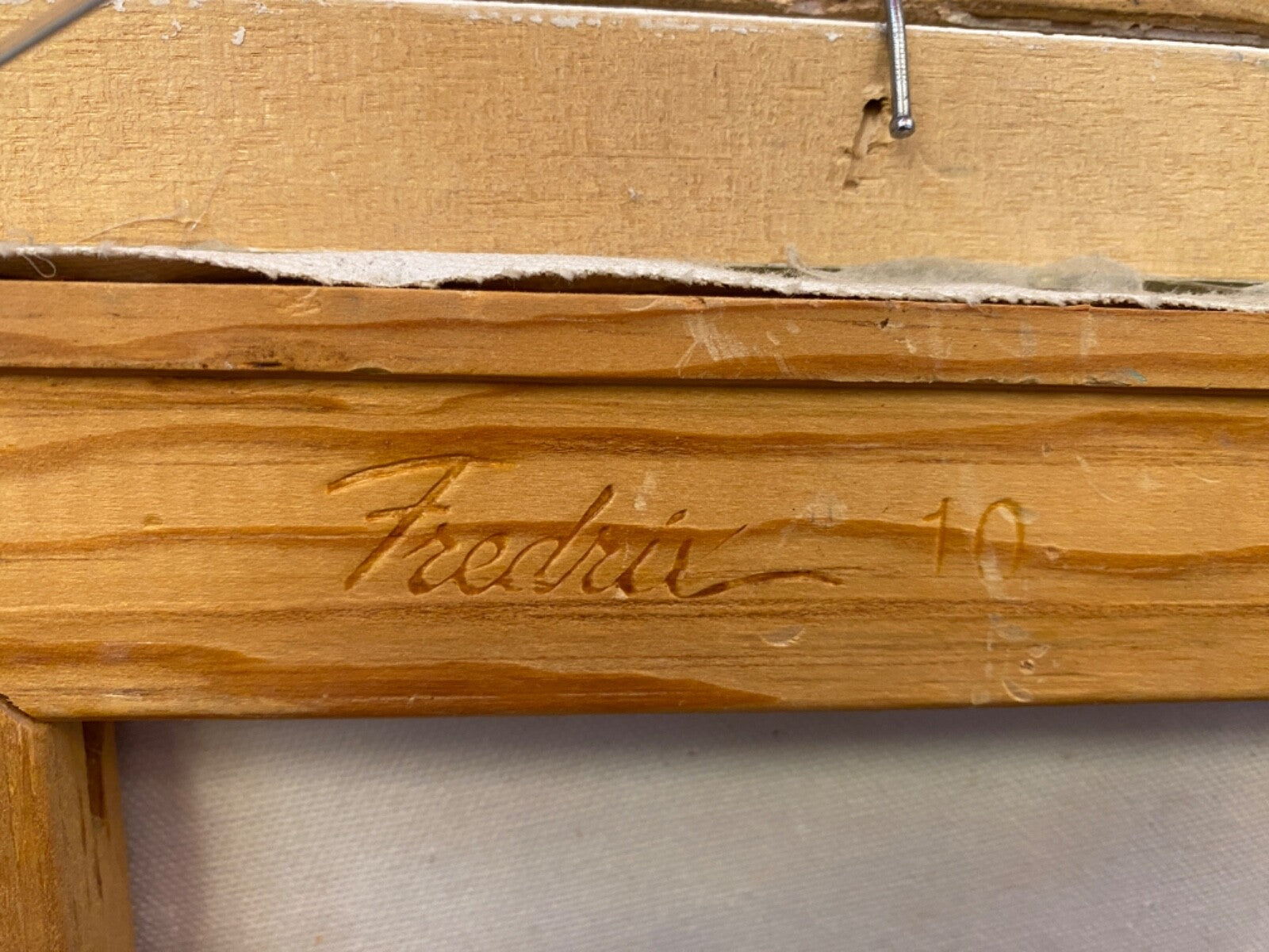 Vintage Quality Wood Ornate Gold Frame with Art Cottage  Rectangle 17.5 x 15.5