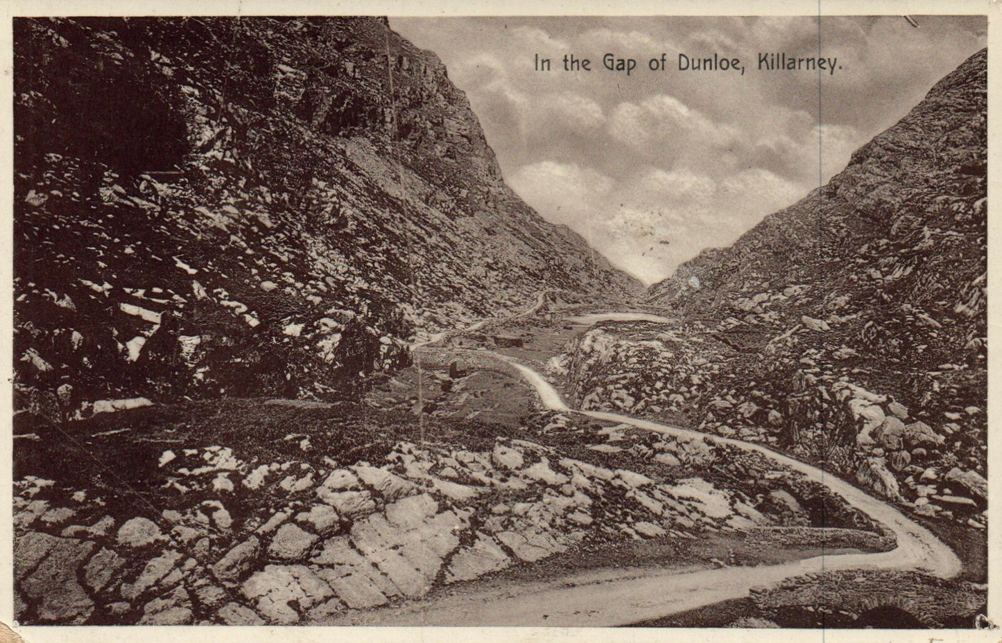 Real Photo RPPC In The Gap of Dunloe Killarney Ireland Postcard