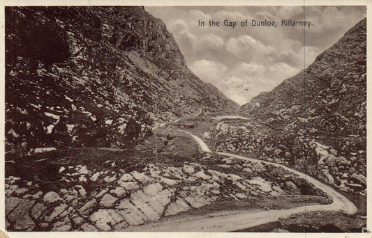 Real Photo RPPC In The Gap of Dunloe Killarney Ireland Postcard