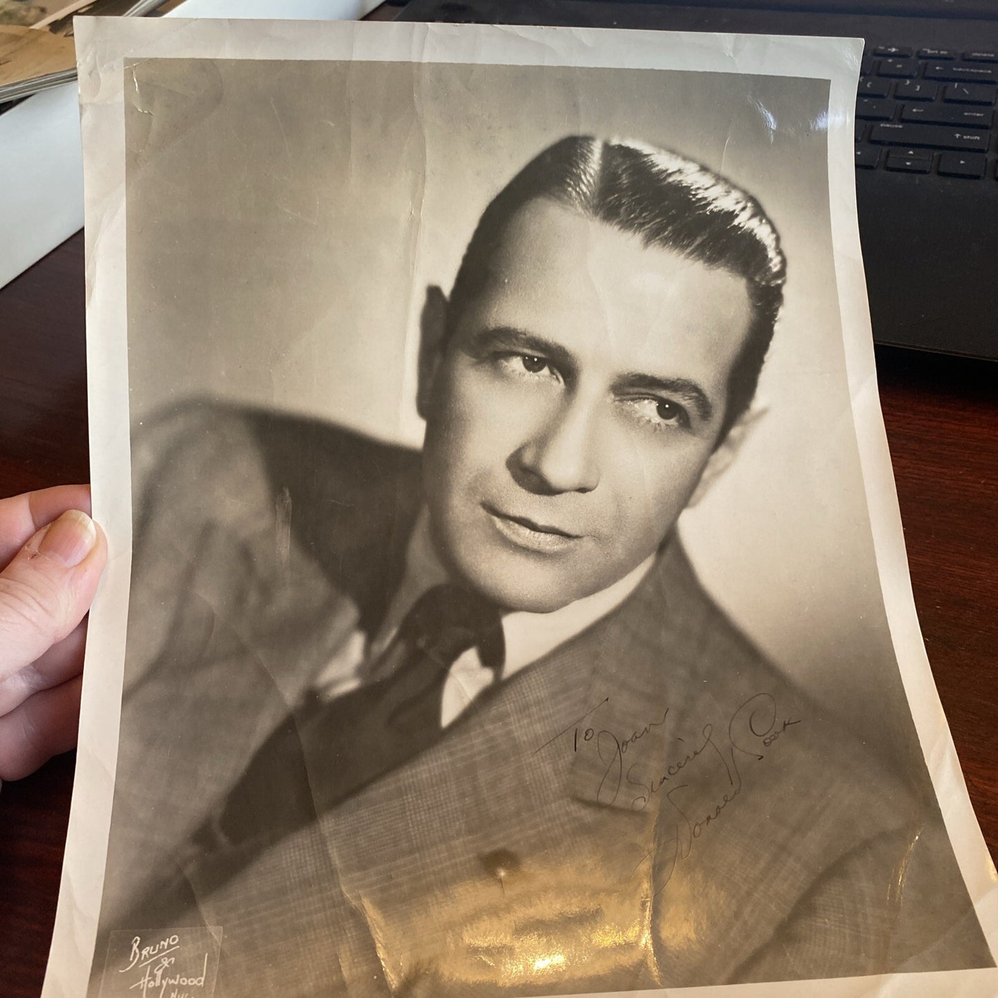 Hollywood Movie Star Donald Cook AUTOGRAPHED INK Real PHOTO 8 x 10