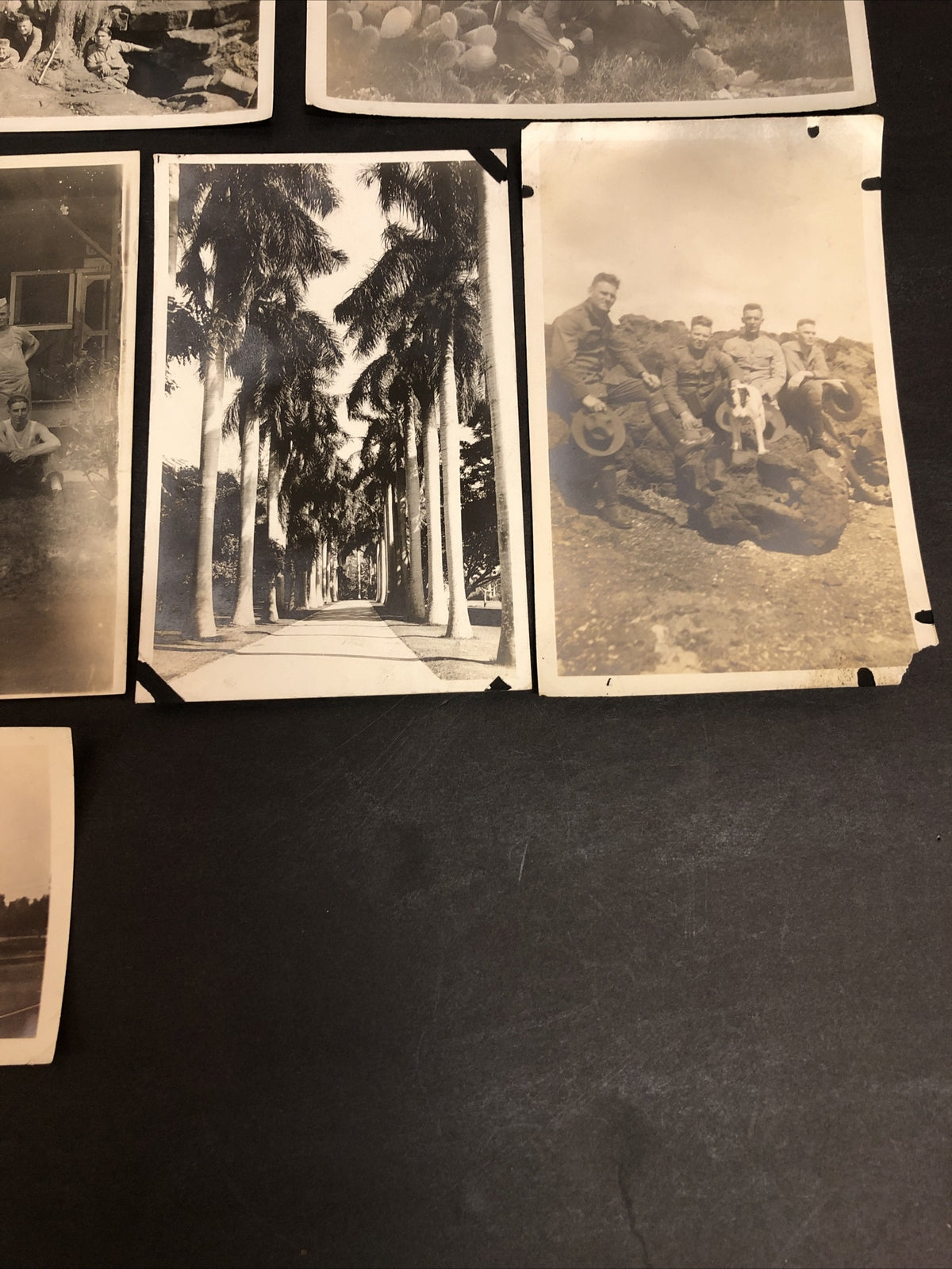Lot of 17 Real Photos Military Soldiers Militaria Scenic Tropical