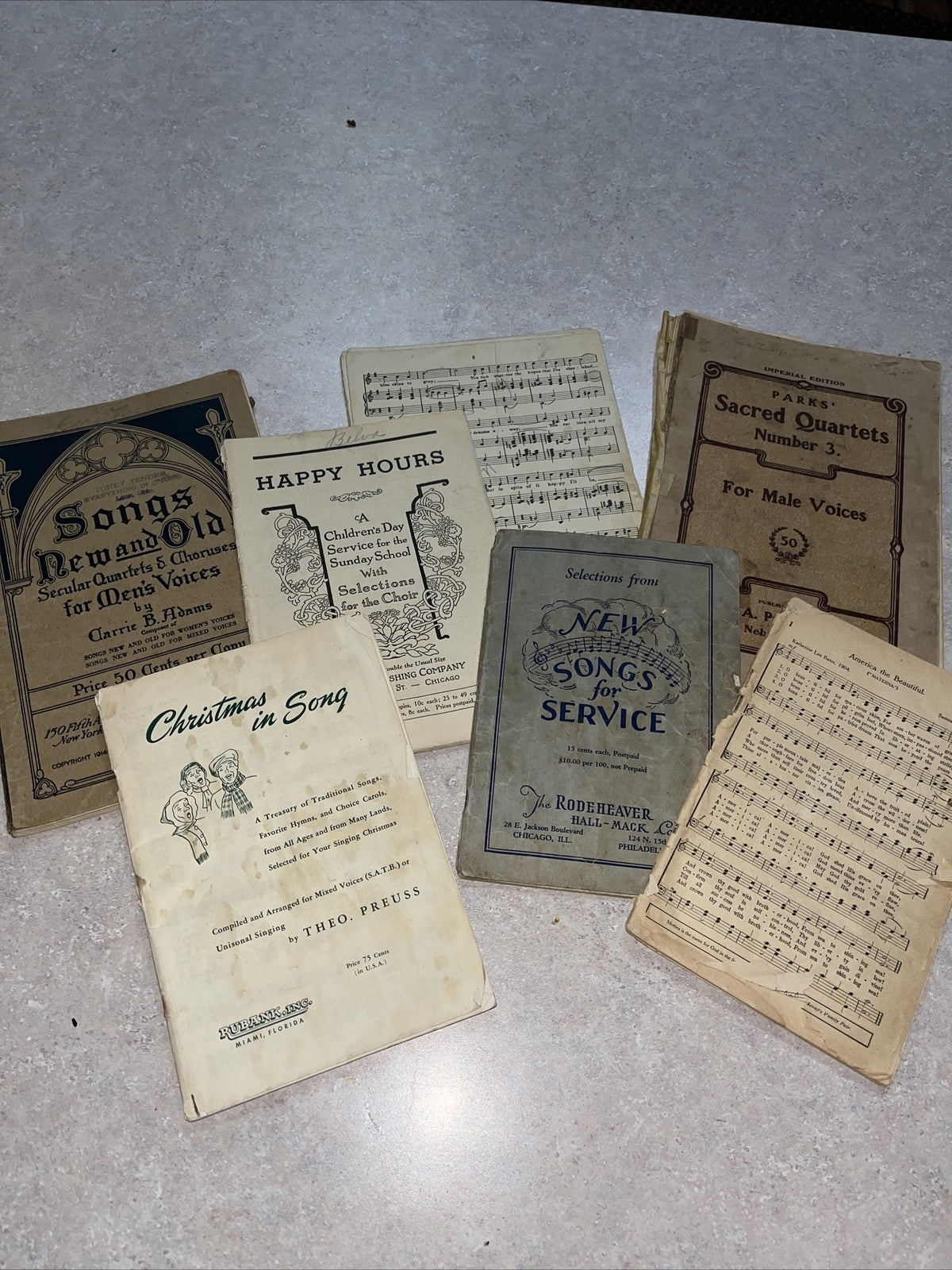 Lot of Antique  sheet Music Books Booklets