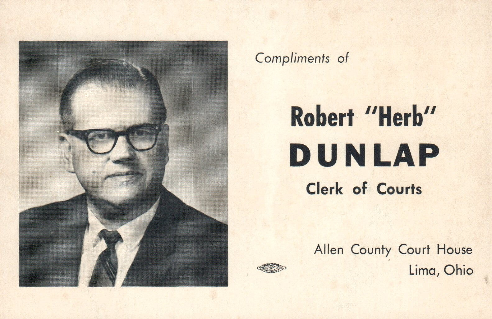 Lima's three Court Houses "Watch us Grow" in Lima Ohio OH Postcard