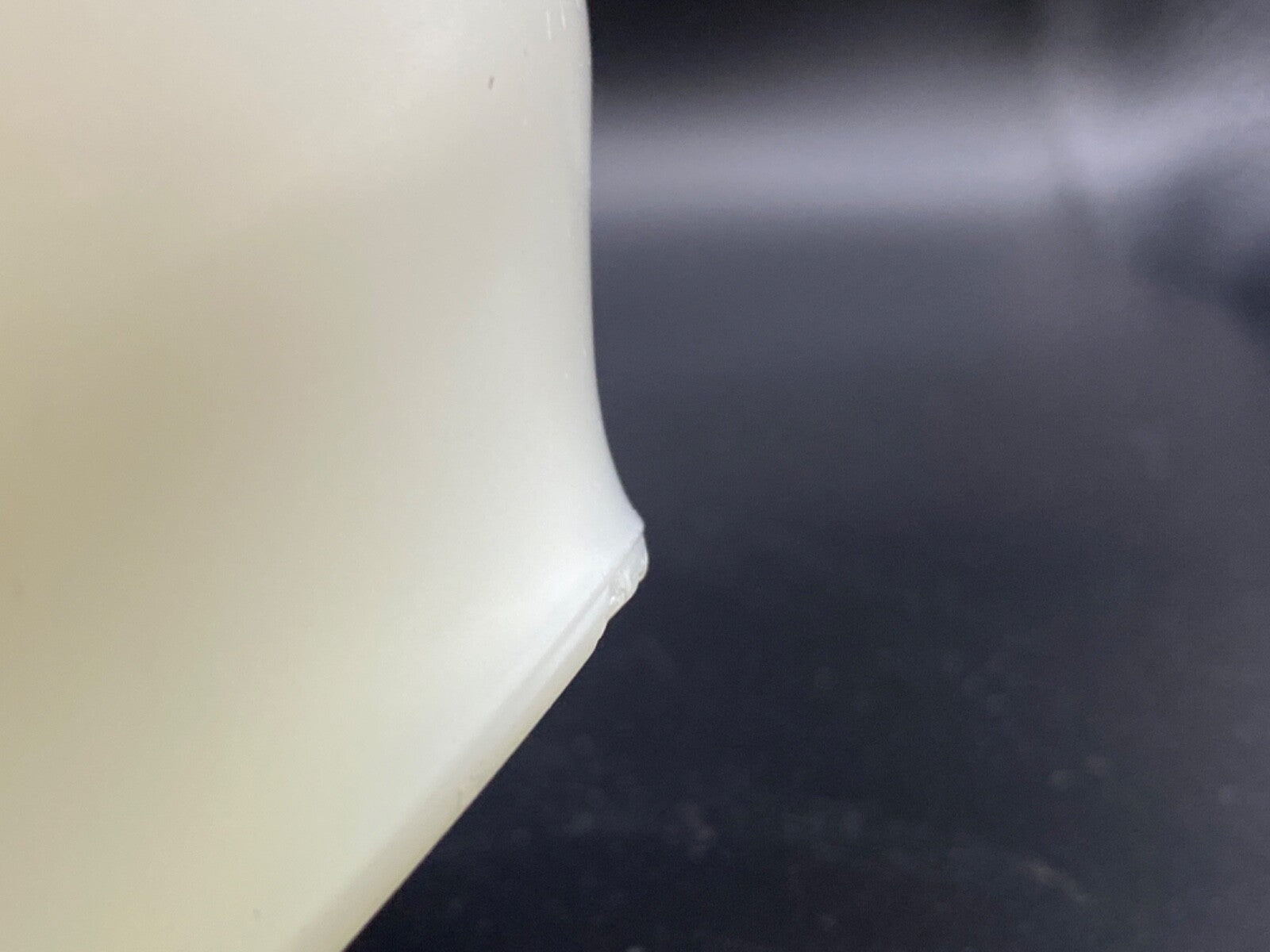 RARE Set of 2 Vintage  Pyrex White Dove Grey Regency  Trim Gray USA Cup cups