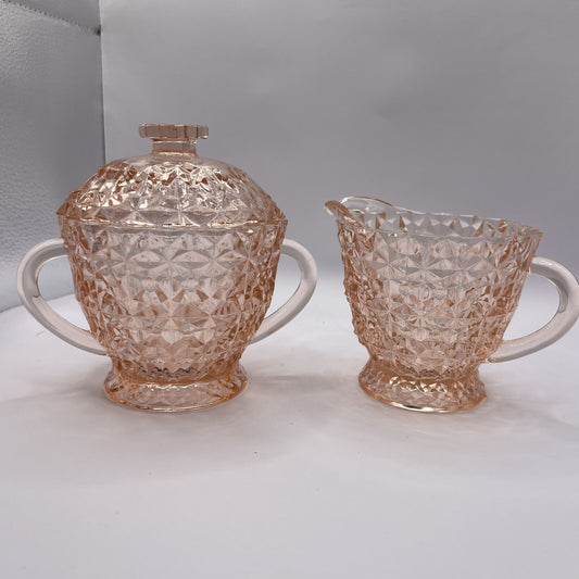 Buttons & Bows Creamer & Covered Sugar