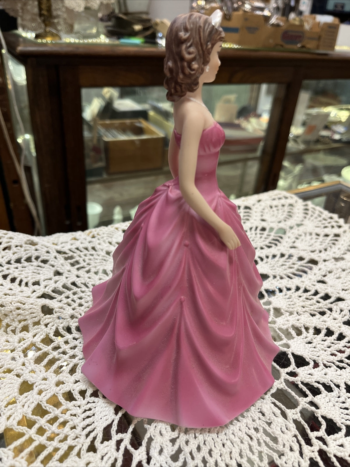 Beautiful Quinceanera Porcelain Doll 15, cake topper keepsake