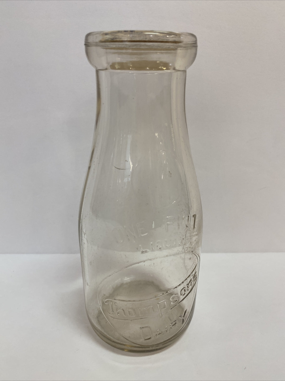 Thompsons Dairy Milk Co Pint Michigan MI Mich Bottle 