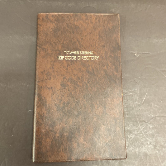 1972 United States Tilt Wheel Steering Zip Code Pub Directory W T Rogers Co 