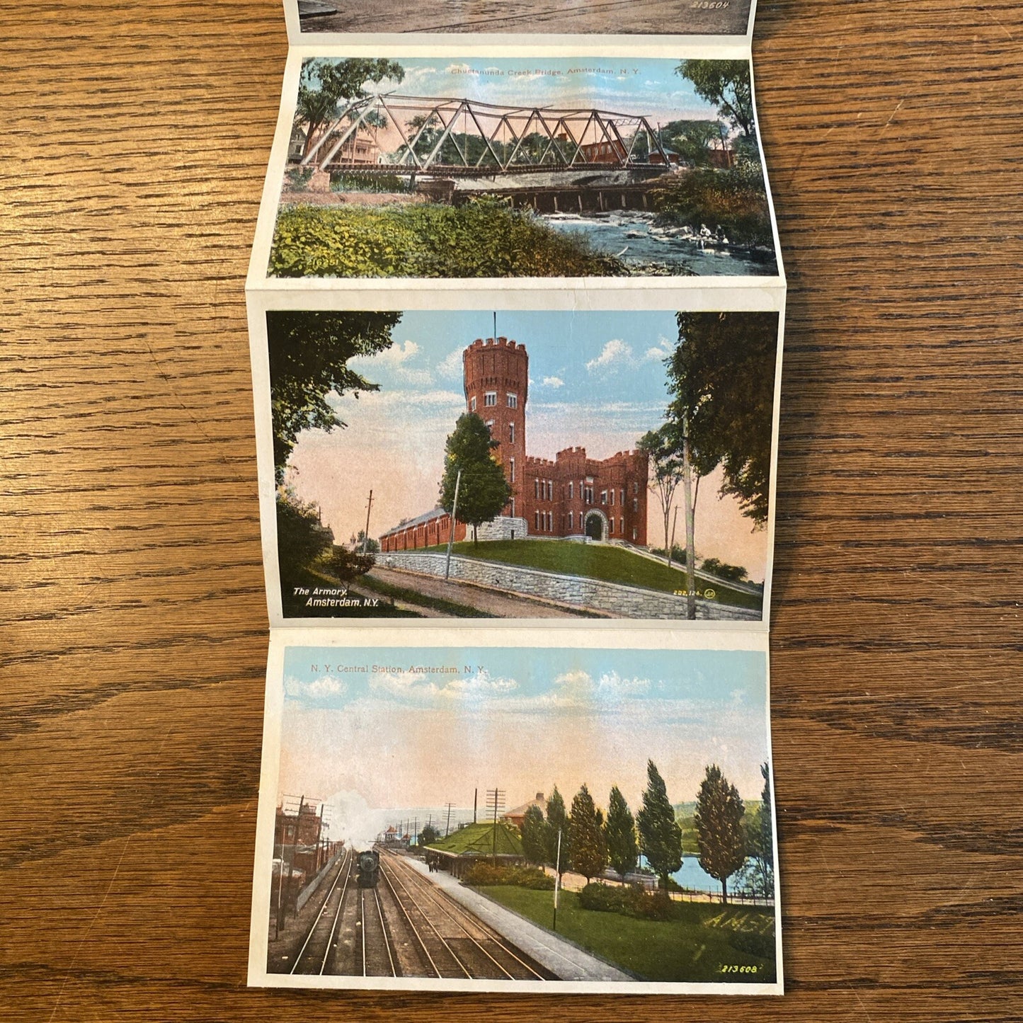 Rare Amsterdam New York NY Postcard Souvenir Folder